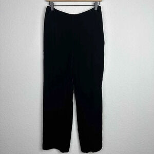 Carlisle Pants Women's Size 6 Dark Brown Velvet Velour Straight Leg Vintage Goth